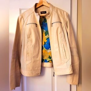 White Danier leather jacket